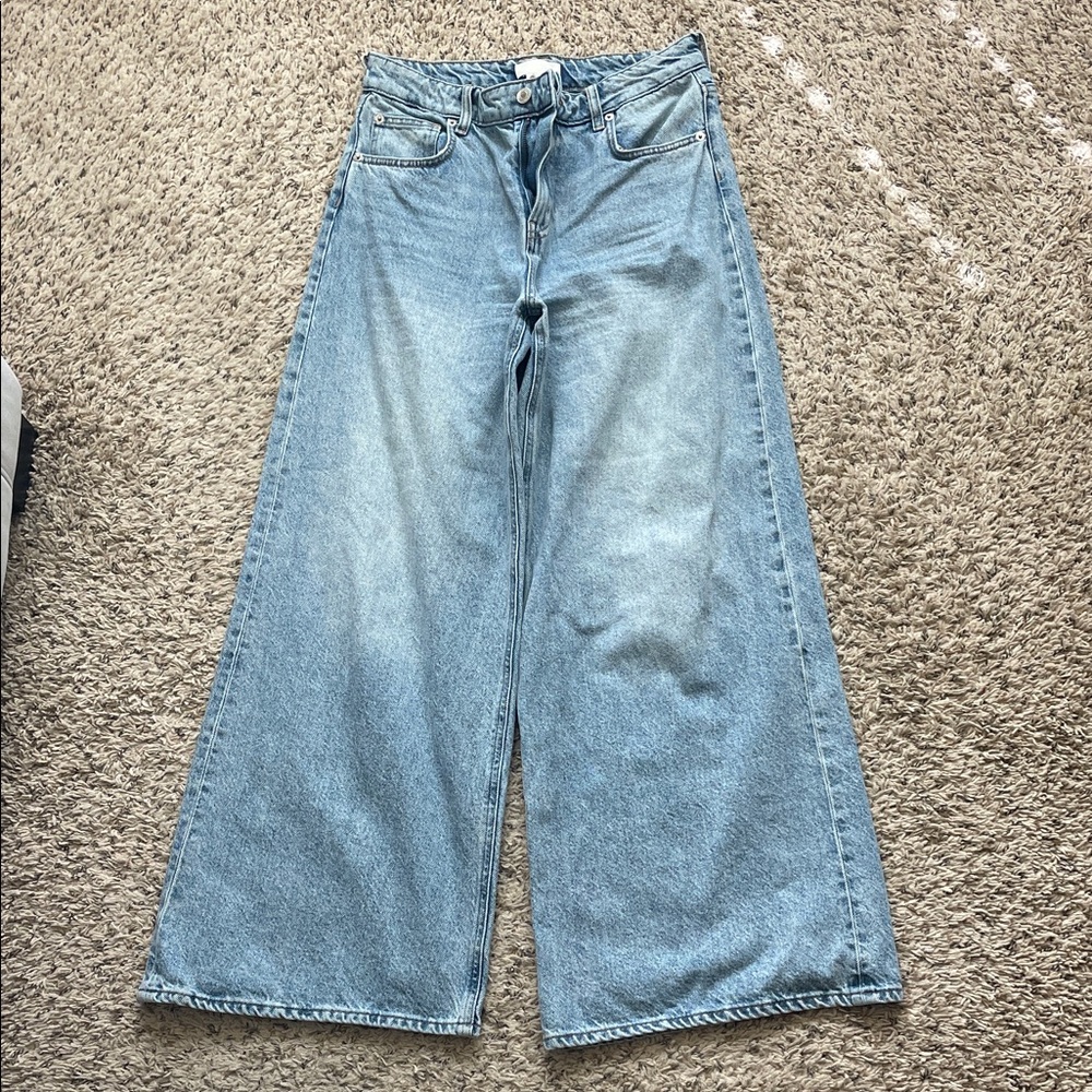 H&M Light Blue Wide-Leg Women's Jeans